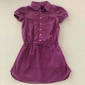 Ralph Lauren 4T Toddler Girl Pink Blue Floral Shirt Dress